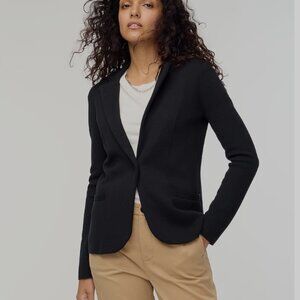 J. CREW Women’s Cotton Sweater Blazer, Size Small, Black
